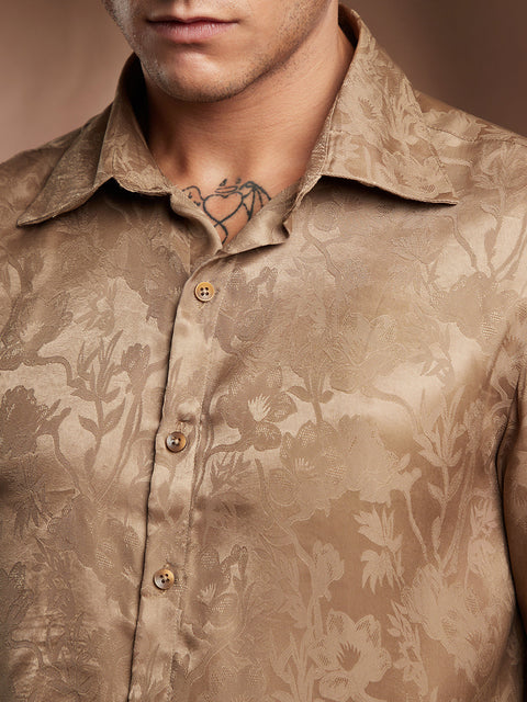 Behookd Flora-Textured Shirt