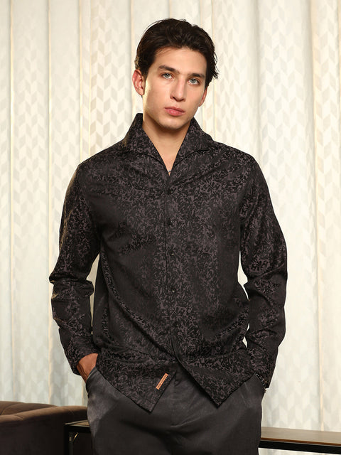 Behookd Splatter-Jacquard Shirt