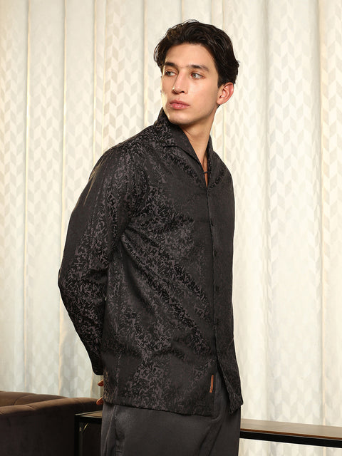 Behookd Splatter-Jacquard Shirt