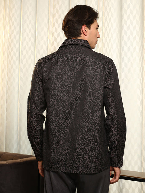 Behookd Splatter-Jacquard Shirt