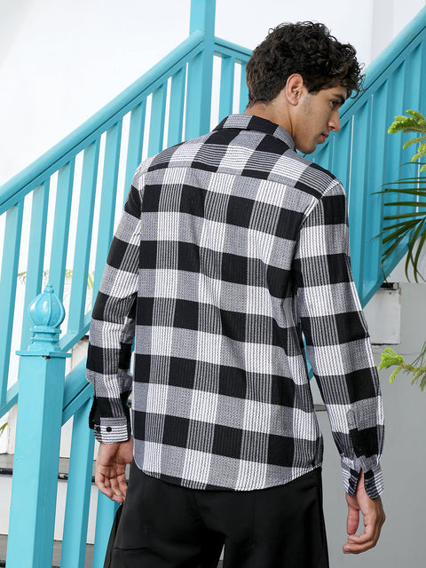CAHOOT Duo-Jacquard Check Shirt