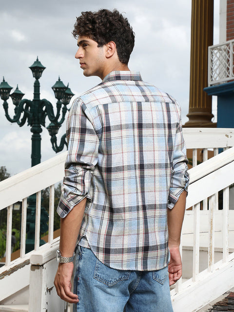 CAHOOT Brushing-Plaid Regular Shirt