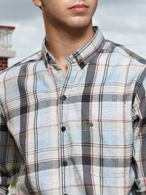 CAHOOT Brushing-Plaid Regular Shirt