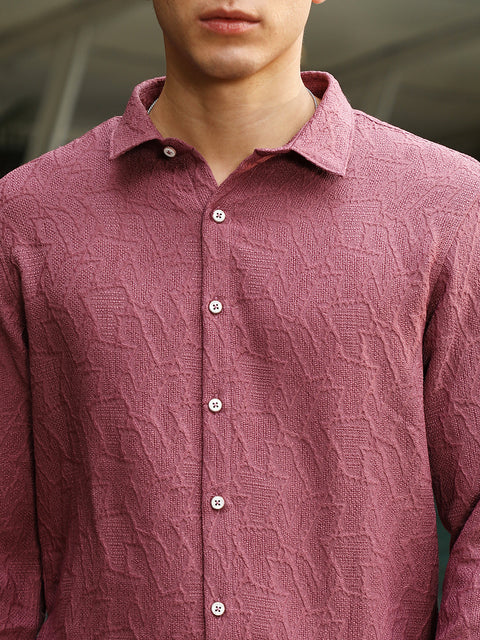 Face Card Geo-Abstract Jacquard Shirt