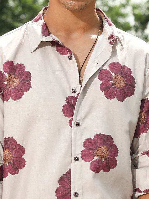 Game Face Blooming Flora Imprint Shirt