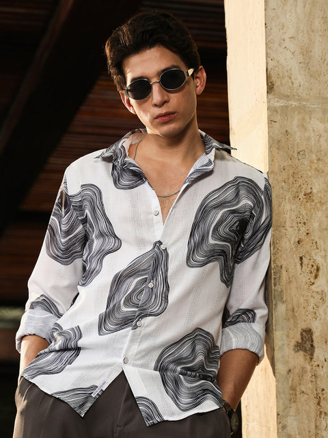 Behookd Contrast-Spool Jacquard Shirt