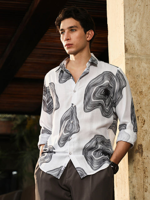 Behookd Contrast-Spool Jacquard Shirt