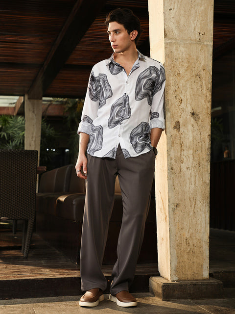 Behookd Contrast-Spool Jacquard Shirt