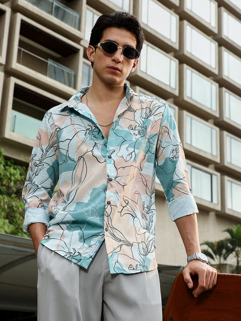 Game Face Botanical-Outline Imprint Shirt