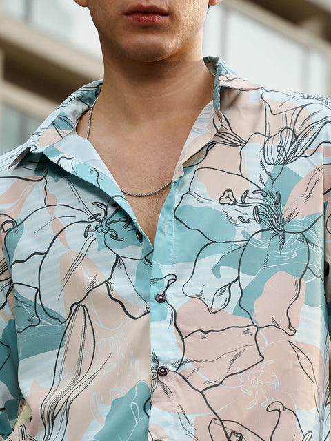 Game Face Botanical-Outline Imprint Shirt