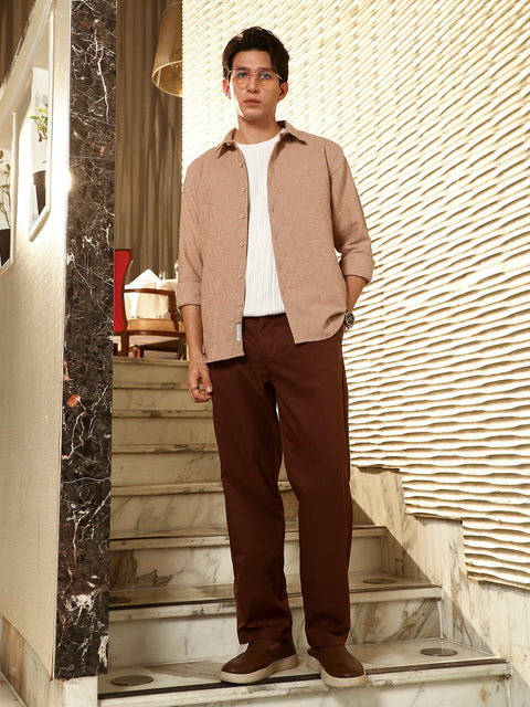 Game Face Geo-Abstract Jacquard Shirt