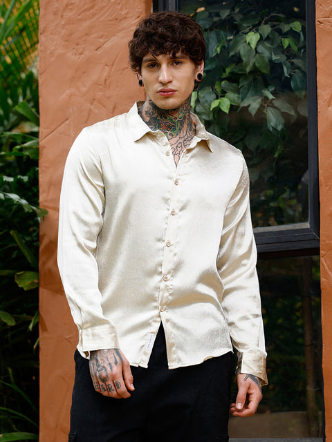 Interim Crushed-Satin Regular Shirt