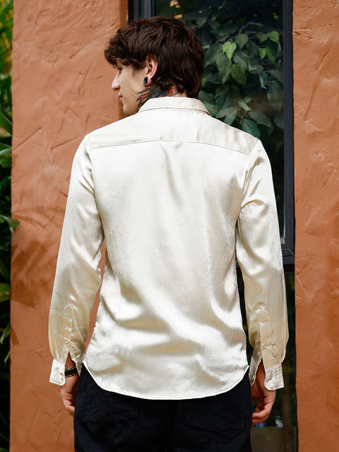 Interim Crushed-Satin Regular Shirt