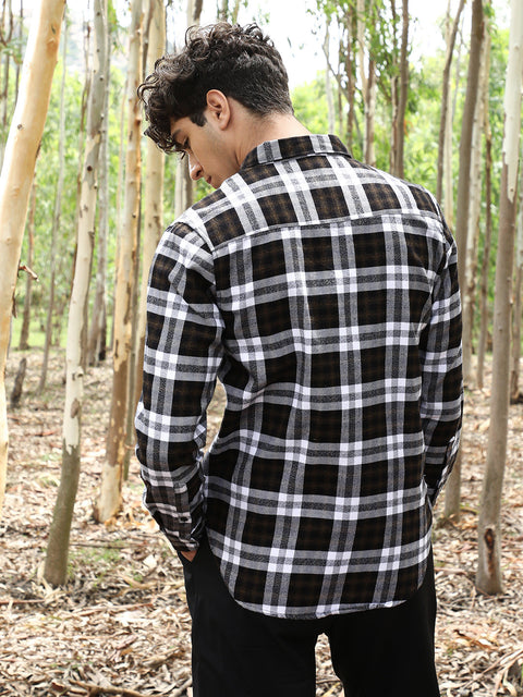 Game Face Tartan-Woven Regular Shirt