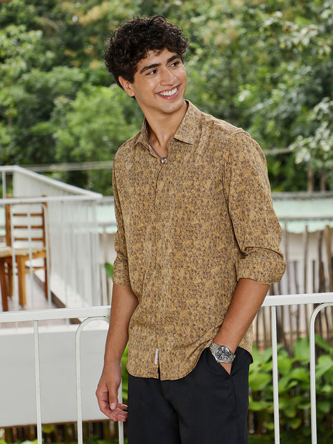 Hookd Indie Floral-Motif Imprint Shirt
