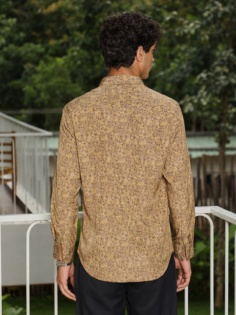 Hookd Indie Floral-Motif Imprint Shirt