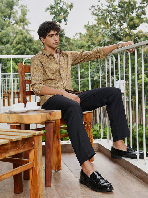 Hookd Indie Floral-Motif Imprint Shirt