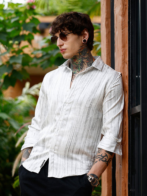 Hookd Grazed-Textured Shirt