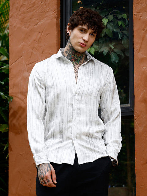 Hookd Grazed-Textured Shirt