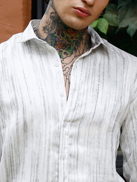 Hookd Grazed-Textured Shirt