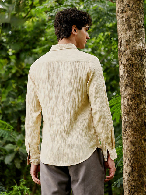 Hookd Solid Creased-Tactile Shirt