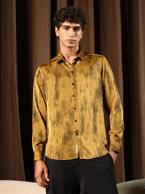 Just Be Gleaming-Grazed Satin Shirt