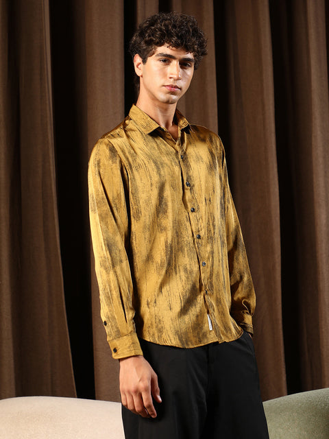 Just Be Gleaming-Grazed Satin Shirt