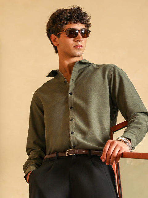 Just Be Mono-Fluid Imprint Shirt