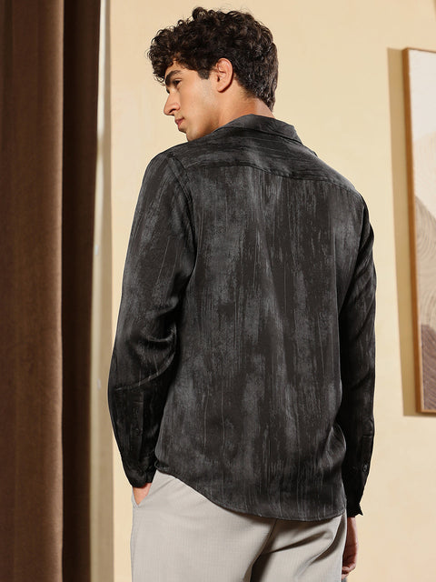 Just Be Gleaming-Grazed Satin Shirt