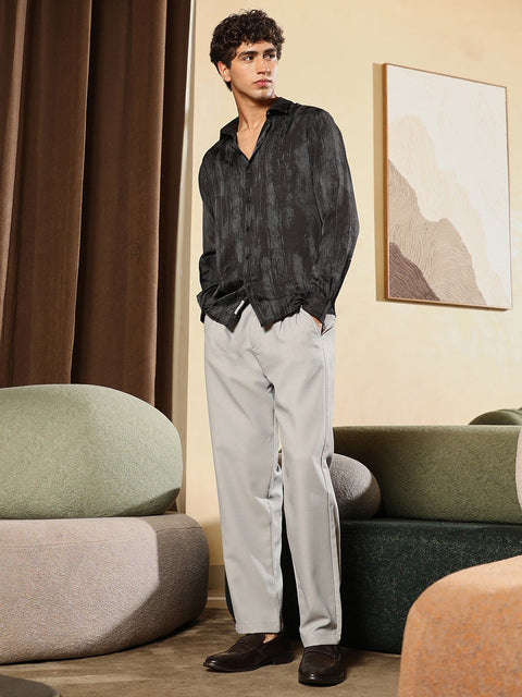 Just Be Gleaming-Grazed Satin Shirt