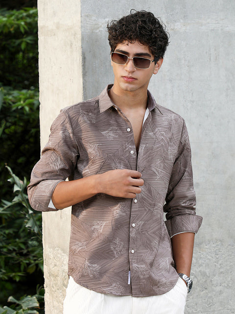 Behookd Twig-Imprint Foliage-Tactile Shirt