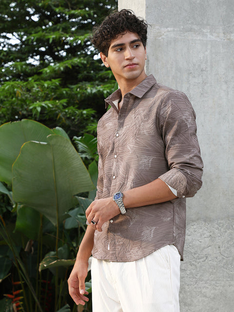 Behookd Twig-Imprint Foliage-Tactile Shirt