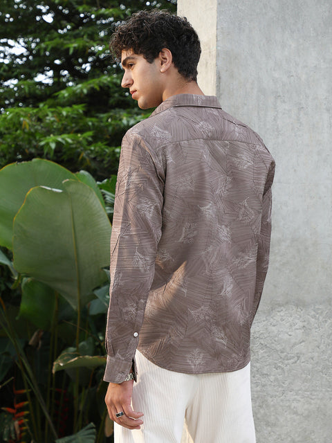 Behookd Twig-Imprint Foliage-Tactile Shirt
