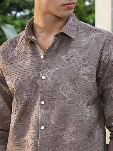 Behookd Twig-Imprint Foliage-Tactile Shirt