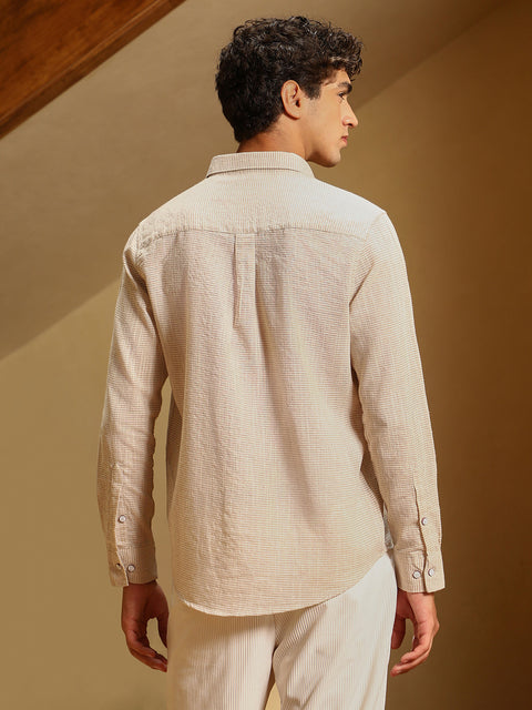 Hooked Candy-Stripe Jacquard Shirt