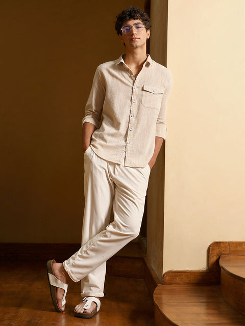 Hooked Candy-Stripe Jacquard Shirt