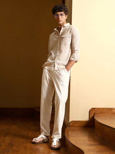Hooked Candy-Stripe Jacquard Shirt