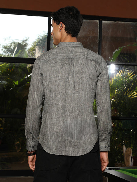 Hooked Thread-Jacquard Shirt