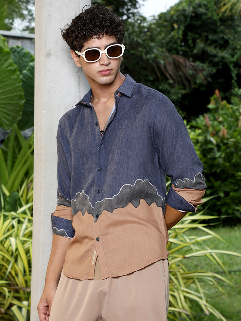 Interim Brushline Imprint Shirt