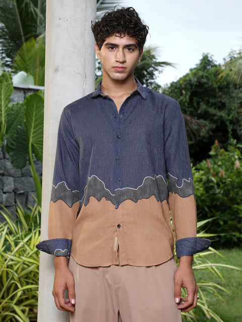 Interim Brushline Imprint Shirt