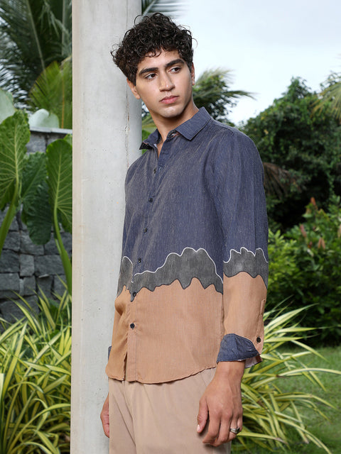 Interim Brushline Imprint Shirt