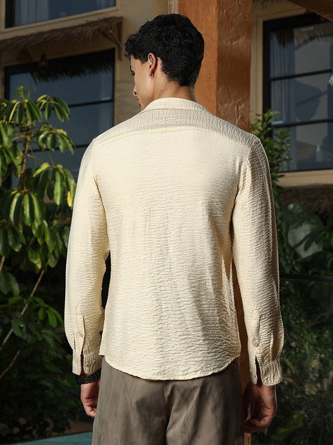 Known Solid Creased-Tactile Shirt