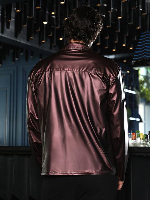 Runway Gods Single-Breasted Sheen Shirt