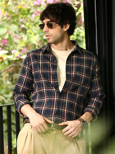 Take 2 Button-Down Tartan-Plaid Shirt