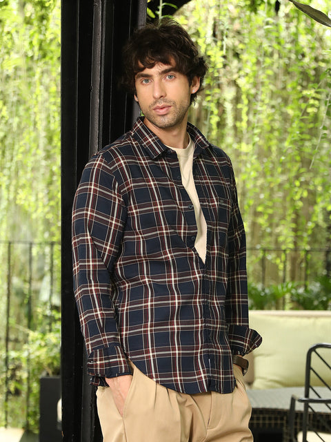 Take 2 Button-Down Tartan-Plaid Shirt