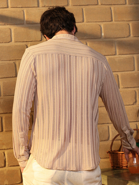 Iconic Everyday Panel Jacquard-Knit Shirt