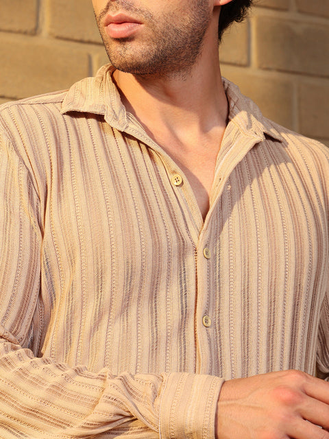 Iconic Everyday Panel Jacquard-Knit Shirt