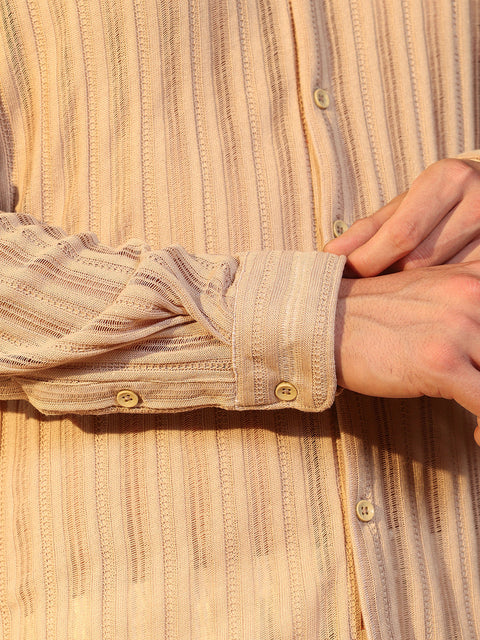 Iconic Everyday Panel Jacquard-Knit Shirt