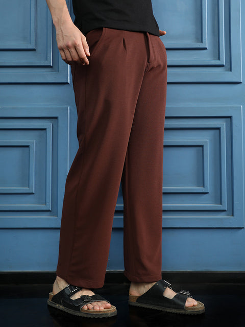 Runway Gods Ribbed Straight-Fit Trousers