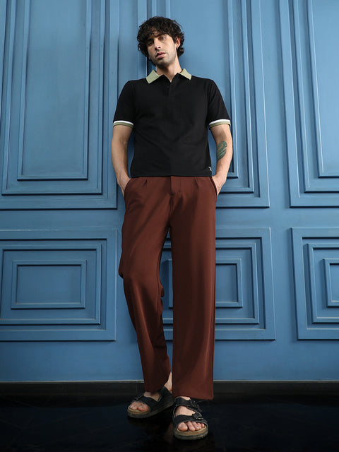 Runway Gods Ribbed Straight-Fit Trousers